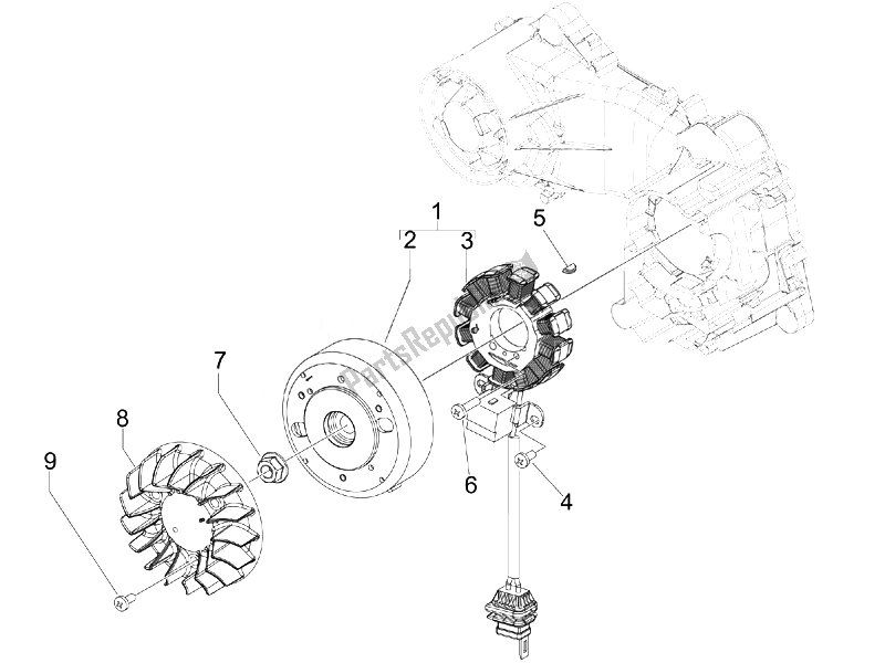 Toutes les pièces pour le Volant Magnéto du Vespa Vespa Primavera 50 4T 4V EU 2014