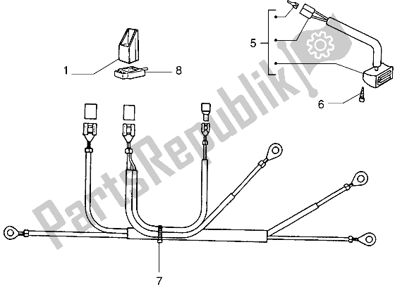 All parts for the Electrical Devices (3) of the Vespa PX 125 E 1992