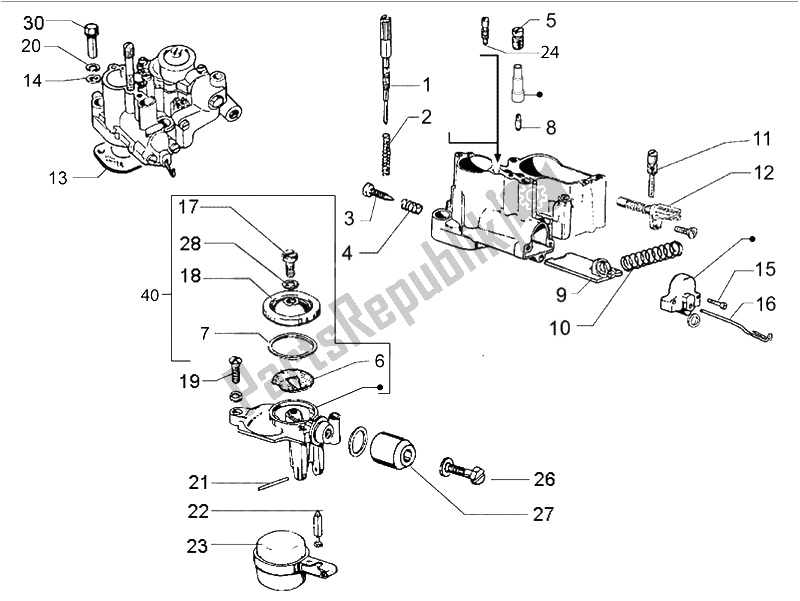 Wszystkie części do Elementy Ga? Nika Vespa PX 150 2011