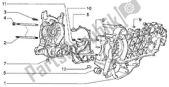 Toutes les pièces pour le Carter du Vespa ET4 150 Leader 2000