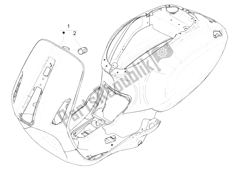 Toutes les pièces pour le Cadre / Carrosserie du Vespa 150 Sprint 4T 3V IE Vietnam 2015