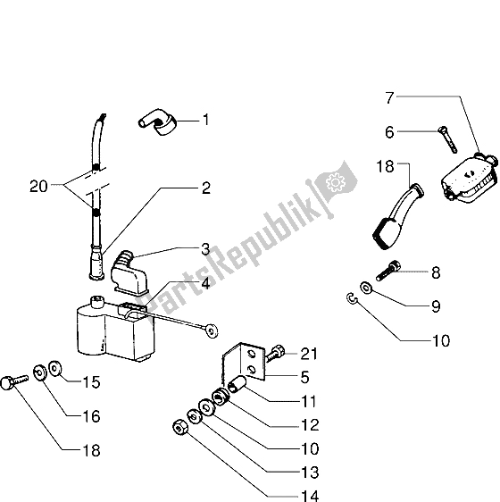 Todas las partes para Dispositivo De Encendido Electrónico de Vespa PX 200 E 1985