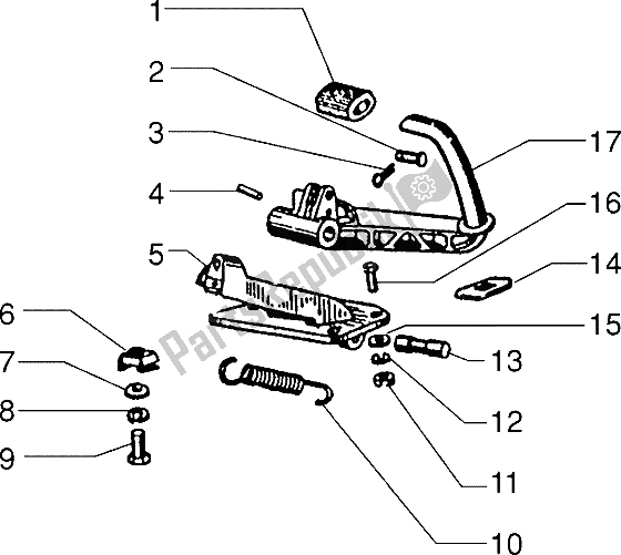 Toutes les pièces pour le Pédale De Frein du Vespa PX 200 E 1985