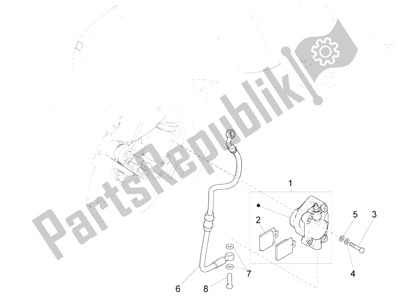 Toutes les pièces pour le Tuyaux De Freins - étriers du Vespa S 150 4T 3V IE Vietnam 2012