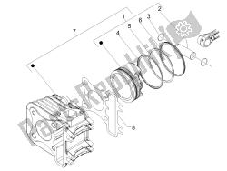 Cylinder-piston-wrist pin unit