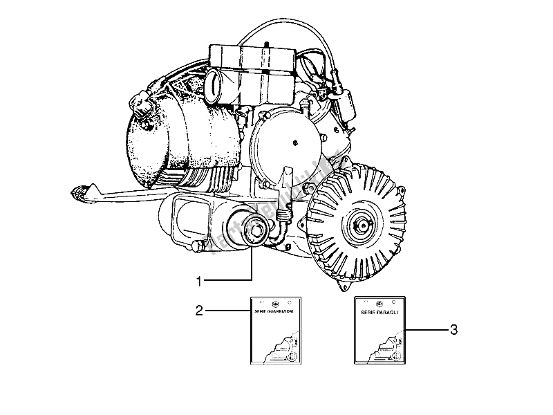 Todas las partes para Ensamblaje Del Motor de Vespa PX 150 2011