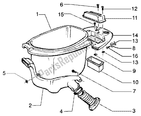 Toutes les pièces pour le Casque du Vespa ET4 150 Leader 2000