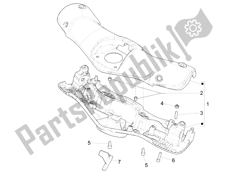 Toutes les pièces pour le Couvertures De Guidon du Vespa 946 150 2014