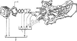 Cylinder-piston-wrist pin, assy