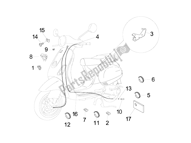 All parts for the Transmissions of the Vespa LX 50 4T 4V Touring 2010