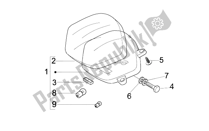 Toutes les pièces pour le Tableau De Bord Combiné du Vespa LX 125 4T E3 2009