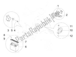 interruttori del telecomando - batteria - avvisatore acustico