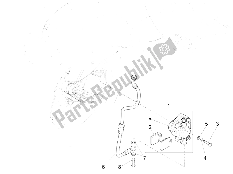 Todas las partes para Tubos De Frenos - Pinzas de Vespa S 125 4T 3V IE 2012