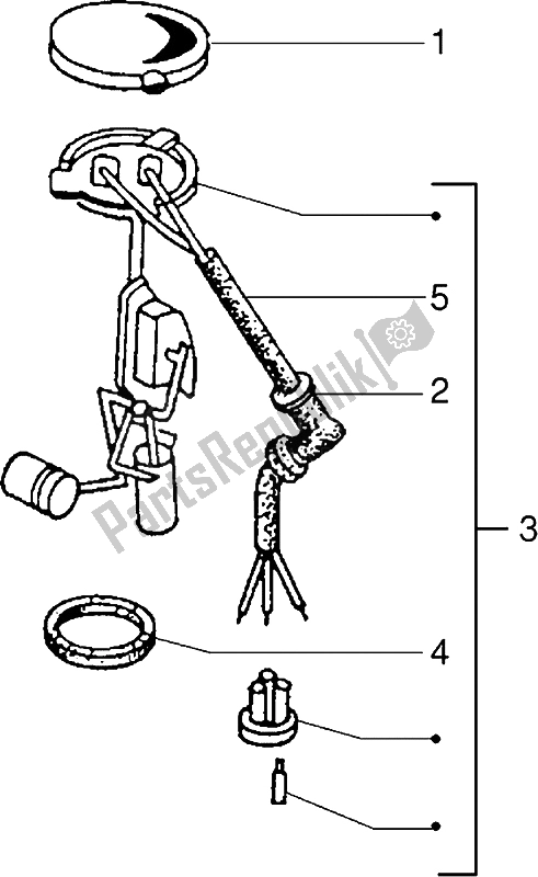 Toutes les pièces pour le Jauge De Niveau De Carburant du Vespa PX 200 E 1985