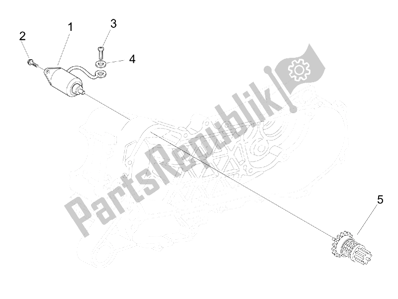 Toutes les pièces pour le Stater - Démarreur électrique du Vespa S 150 4T 2008