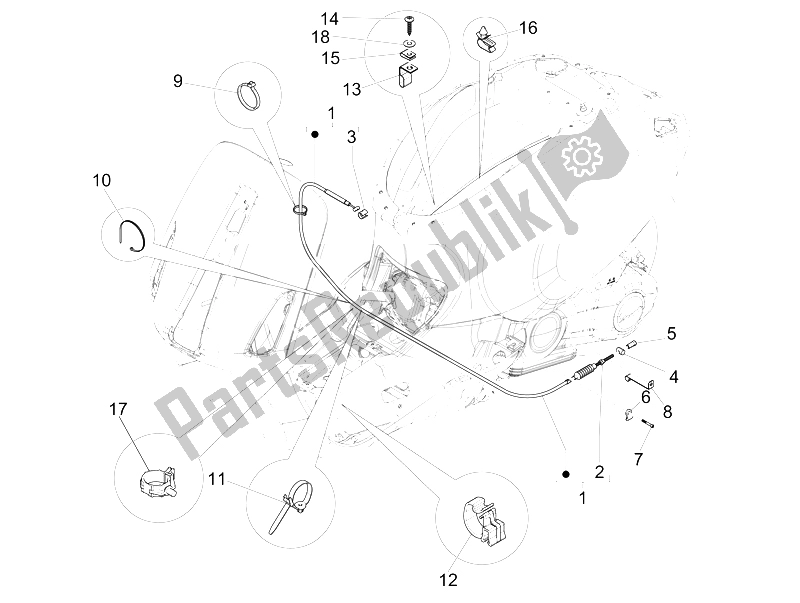 Toutes les pièces pour le Transmissions du Vespa 150 Sprint 4T 3V IE Vietnam 2015