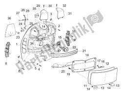 Front glove-box - Knee-guard panel