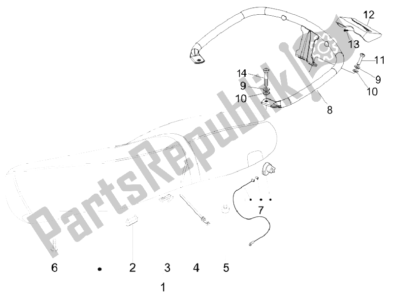 All parts for the Saddle/seats of the Vespa S 150 4T Vietnam 2009