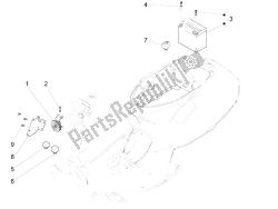 interruttori del telecomando - batteria - avvisatore acustico