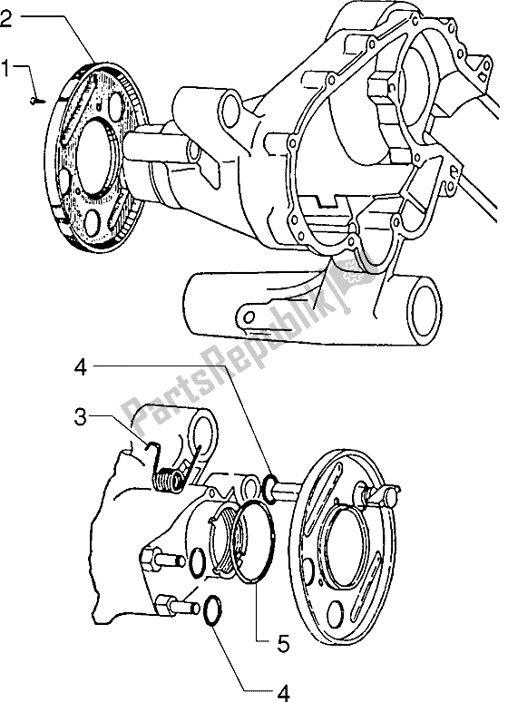 Toutes les pièces pour le Cache-plaque Anti-poussière du Vespa PX 200 E 1985