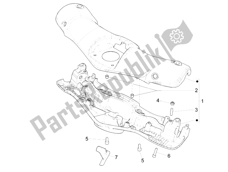 Todas as partes de Coberturas De Guidão do Vespa 946 125 2015