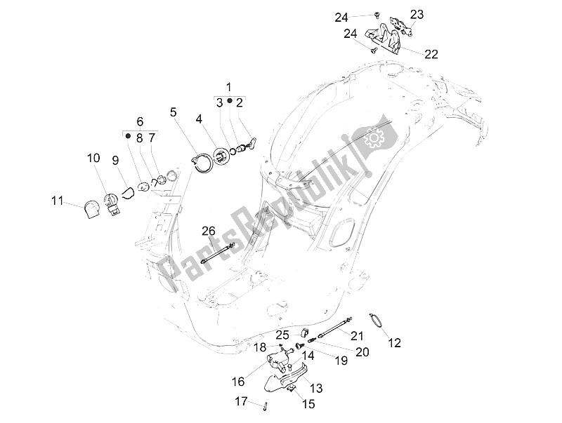 All parts for the Locks of the Vespa Vespa Primavera 150 4T 3V Iget ABS EU 2016