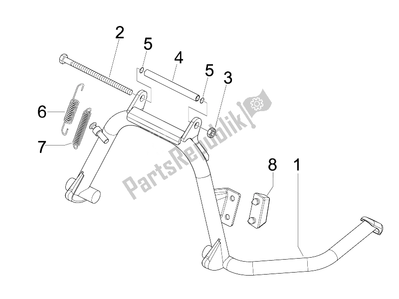 Toutes les pièces pour le Des Stands du Vespa S 150 4T USA 2007