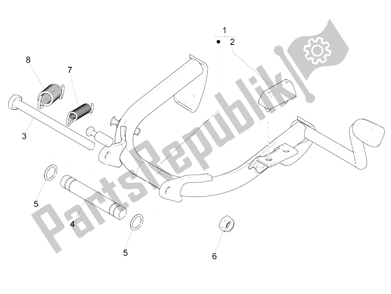 All parts for the Stand/s of the Vespa 946 150 4T 3V ABS Armani Asia 2015