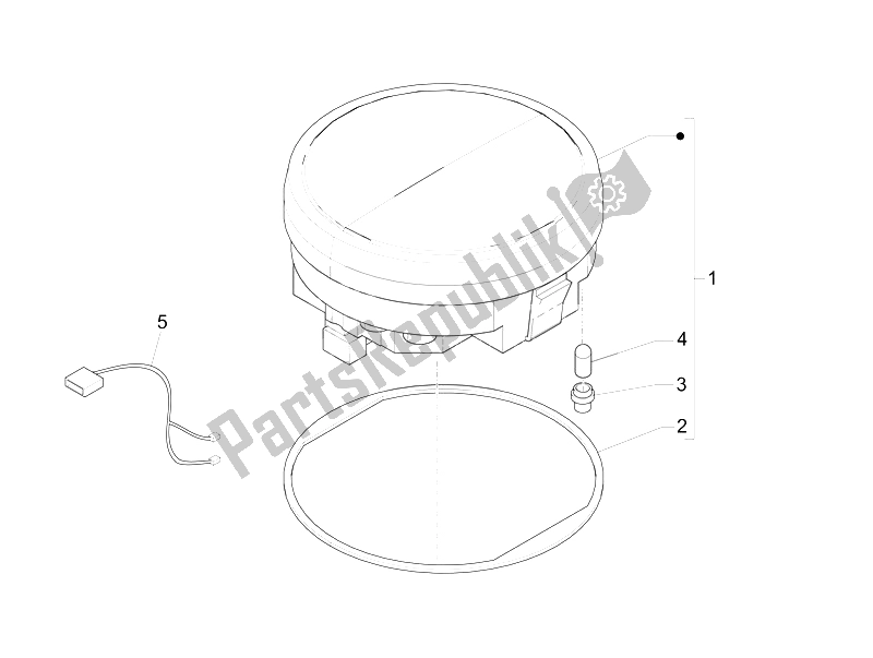 Toutes les pièces pour le Tableau De Bord Combiné du Vespa Vespa PX 150 EU Asia 2011