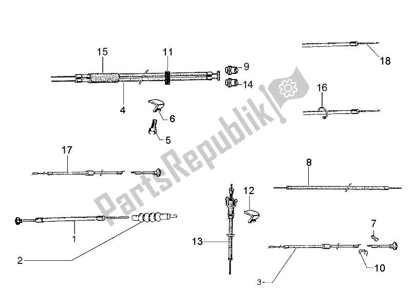 All parts for the Transmissions of the Vespa Vespa PX 125 EU Asia 2011