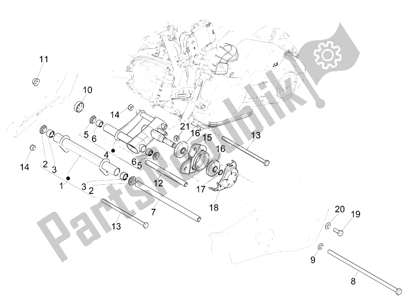 Toutes les pièces pour le ?????? ? E ??? ?? A ???? A? Du Vespa Sprint 125 4T 3V IE 2014