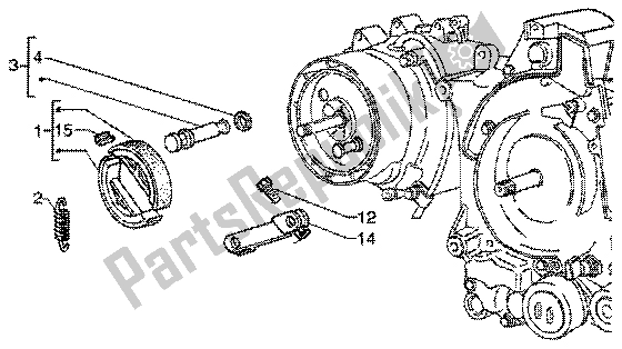 Toutes les pièces pour le Frein à Main du Vespa ET4 125 Leader 2000