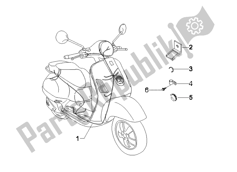 Toutes les pièces pour le Faisceau De Câbles Principal du Vespa LX 125 4T IE E3 2009