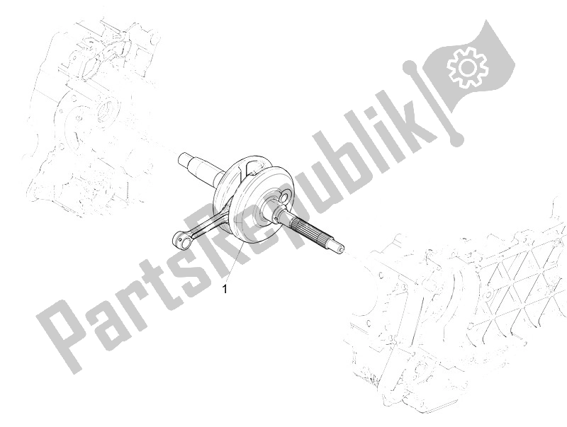 All parts for the Crankshaft of the Vespa Vespa GTS 125 4T E4 ABS EU 2016