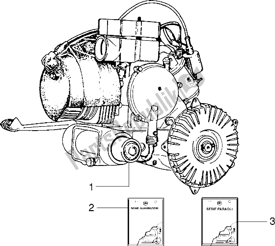 Todas las partes para Motor de Vespa PX 200 E 1985