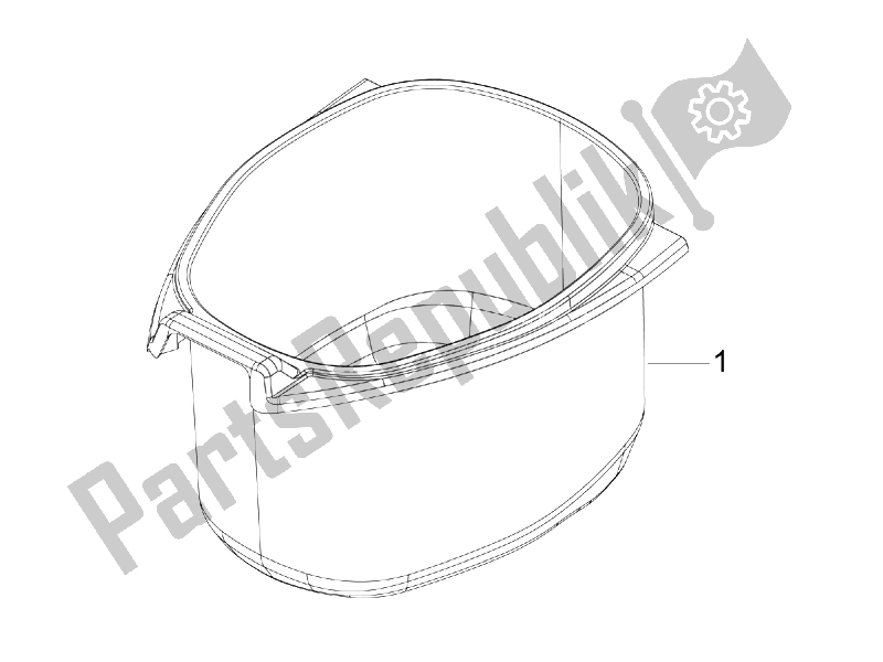 Tutte le parti per il Alloggiamento Casco - Sotto La Sella del Vespa LXV 50 2T Navy 2007