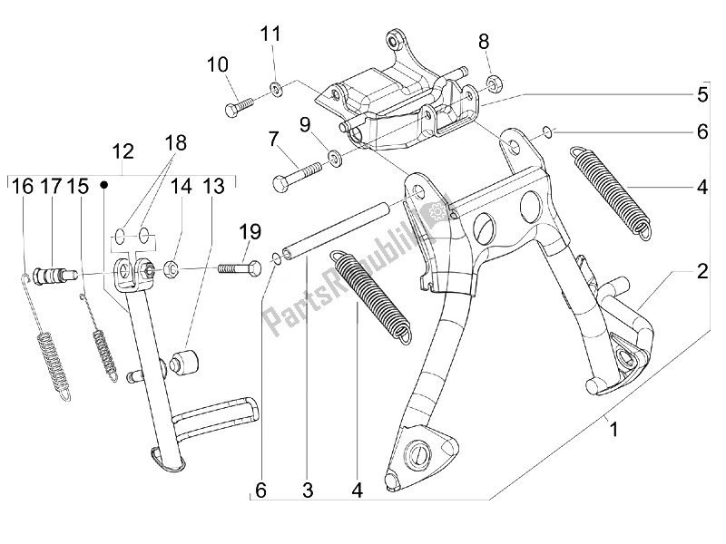 Wszystkie części do Stoisko / S Vespa S 50 2T College 2007