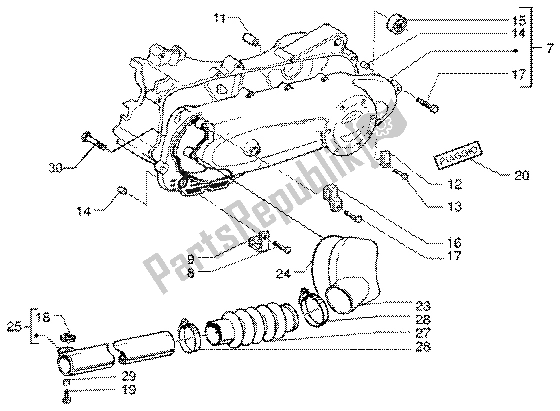 Toutes les pièces pour le Couvercle D'embrayage du Vespa ET4 50 2002