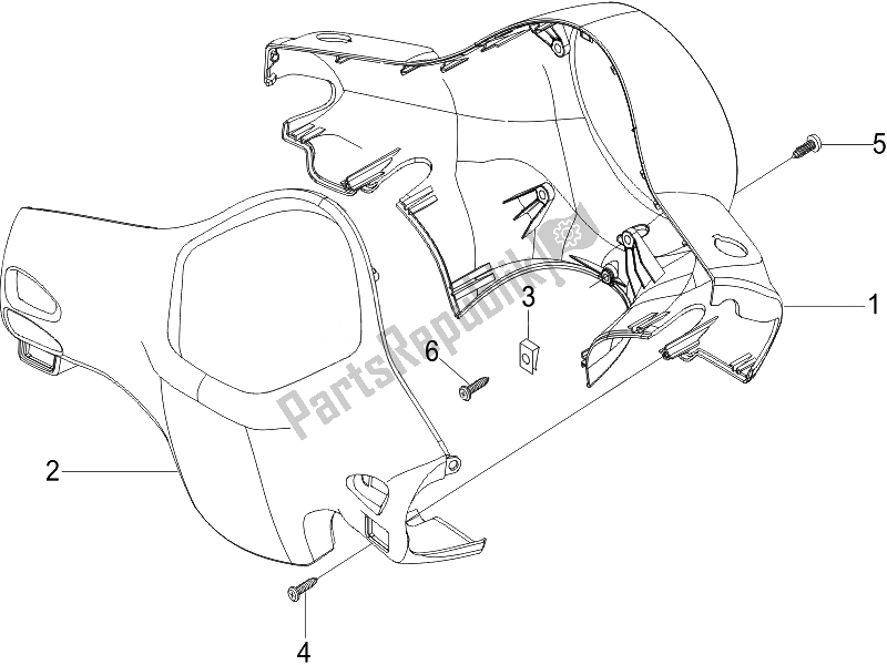 Toutes les pièces pour le Couvertures De Guidon du Vespa LX 150 4T USA 2007