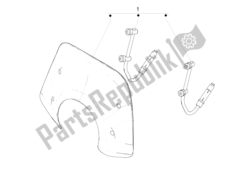 Toutes les pièces pour le Pare-brise - Verre du Vespa Vespa PX 125 EU Asia 2011