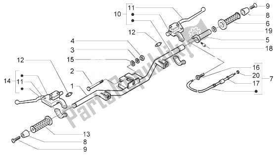 Todas las partes para Bigote Daliniano de Vespa Granturismo 200 L 2003