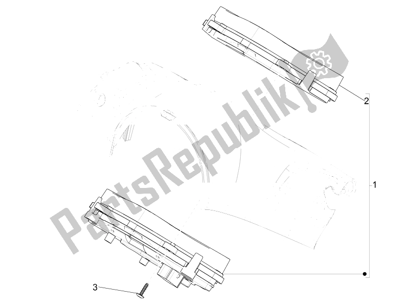 Toutes les pièces pour le Tableau De Bord Combiné du Vespa 150 4T 3V IE Primavera USA 2014