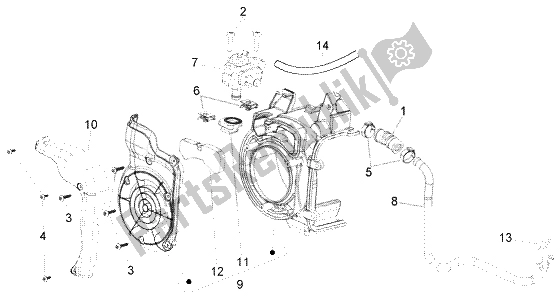 Toutes les pièces pour le Boîte à Air Secondaire du Vespa ET4 150 Leader 2000