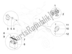 interruttori del telecomando - batteria - avvisatore acustico