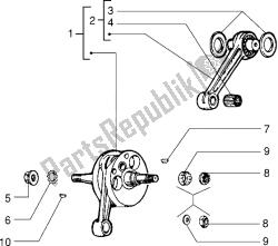 Crankshaft-con-rod-crank pin, assy