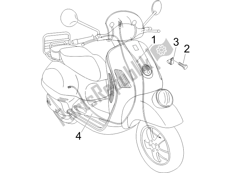 Tutte le parti per il Trasmissioni del Vespa GTV 250 IE USA 2007