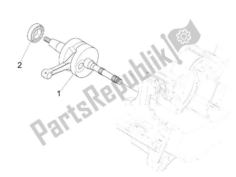 Todas las partes para Cigüeñal de Vespa S 50 4T 4V College USA 2008