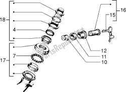 Steering bearing ball tracks-security lock