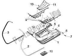 Central cover - Footrests