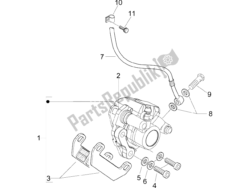 Toutes les pièces pour le Tuyaux De Freins - étriers du Vespa LXV 125 4T E3 2006